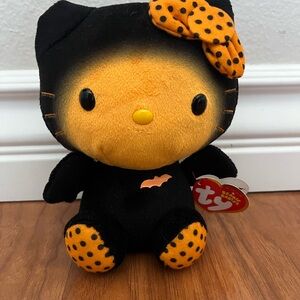 Ty Halloween Plush with Black and Orange Accents